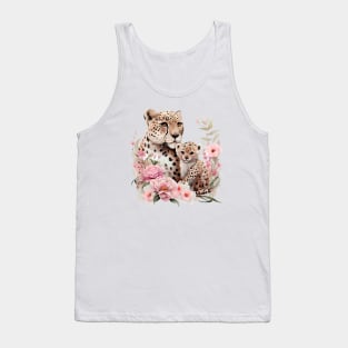 Leopard with baby Tank Top